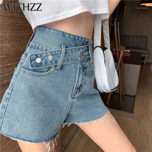 withzz summer women's irregular dislocation high waist jeans burr wide leg denim shorts1, Blue
withzz summer women's irregular dislocation high waist jeans burr wide leg denim shorts1, Blue