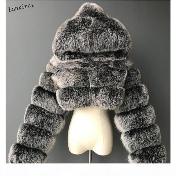 furry cropped faux fur coats and jackets women fluffy coat with hooded winter fur jacket manteau femme t200905, Black
furry cropped faux fur coats and jackets women fluffy coat with hooded winter fur jacket manteau femme t200905, Black