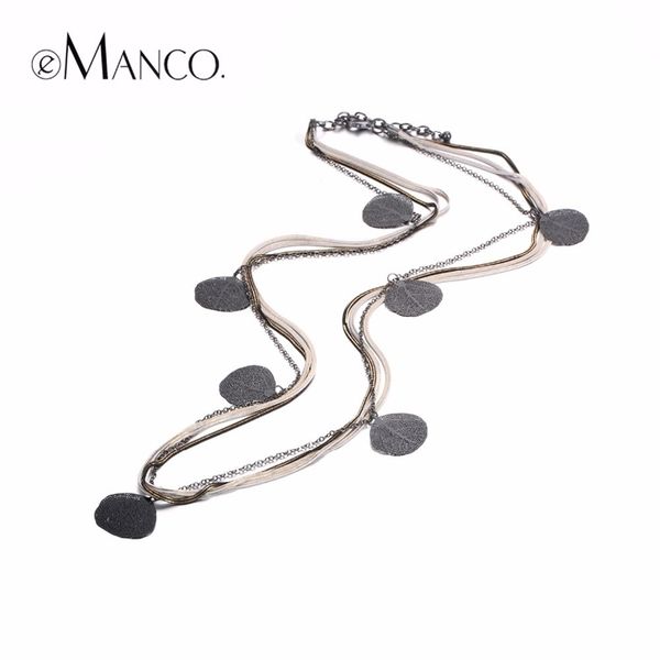 emanco trendy charms long necklaces for women black metal pendant & copper snake chains necklace fashion jewelry & accessories y200323, Silver
emanco trendy charms long necklaces for women black metal pendant & copper snake chains necklace fashion jewelry & accessories y200323, Silver