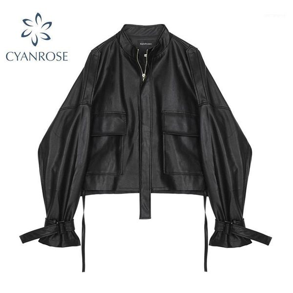 vintage pu leather jacket women black loose streetwear fashion punk motorcycle faux leather jacket zipper outerwear female1
vintage pu leather jacket women black loose streetwear fashion punk motorcycle faux leather jacket zipper outerwear female1