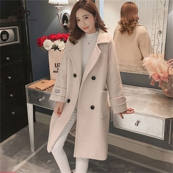 bella philosophy autumn winter women korean wool coat ladies solid casual coats single breasted turn-down collar jakects 201218, Black
bella philosophy autumn winter women korean wool coat ladies solid casual coats single breasted turn-down collar jakects 201218, Black