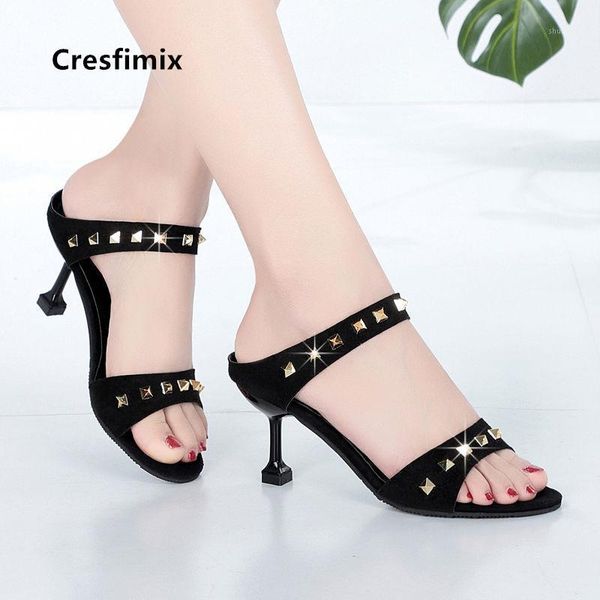 cresfimix zapato tacon women fashion black peep toe rivet high heel shoes ladies casual comfort stiletto c58301
cresfimix zapato tacon women fashion black peep toe rivet high heel shoes ladies casual comfort stiletto c58301