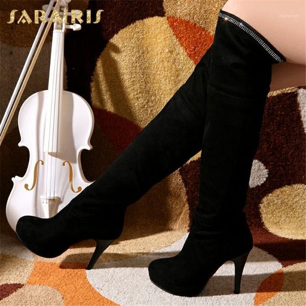 boots sarairis 2021 fashion comfy warm plush winter woman shoes thin high heels platform crystal knight female1, Black
boots sarairis 2021 fashion comfy warm plush winter woman shoes thin high heels platform crystal knight female1, Black