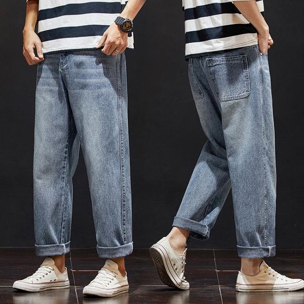 trousers plus size denim men loose korean version of 9-point jeans new retro jeans trend casual all-match straight-leg pants, Blue
trousers plus size denim men loose korean version of 9-point jeans new retro jeans trend casual all-match straight-leg pants, Blue