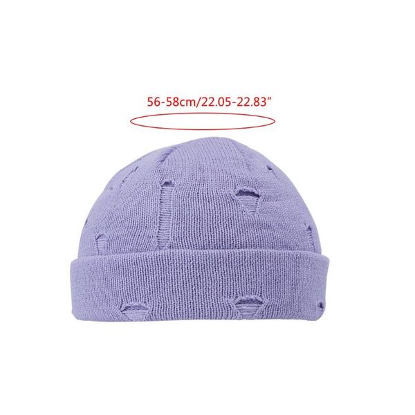 winter knit cuffed beanie hat solid color hip hop distressed skull cap 270d, Blue;gray
winter knit cuffed beanie hat solid color hip hop distressed skull cap 270d, Blue;gray