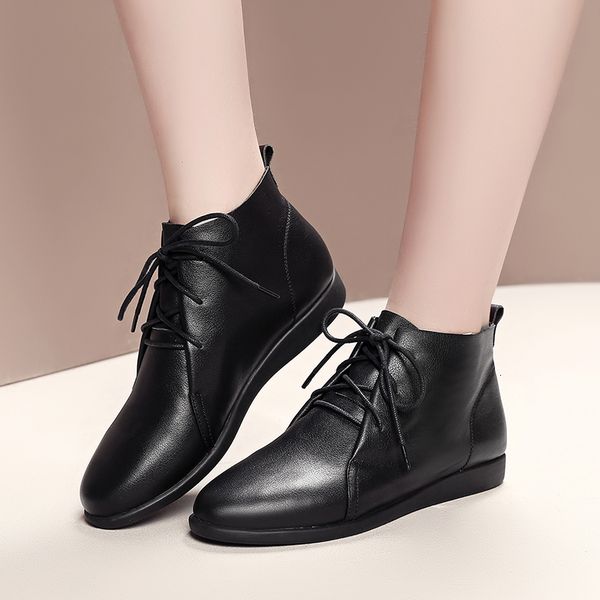 2021 genuine boots handcrafted fashion of cow lace flat high-mother shoes sgy6, Black
2021 genuine boots handcrafted fashion of cow lace flat high-mother shoes sgy6, Black