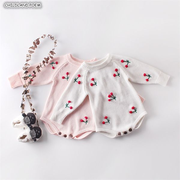autumn newborn romper long sleeve knitted cotton cherry infant baby jumpsuit girl clothes 201028, Blue
autumn newborn romper long sleeve knitted cotton cherry infant baby jumpsuit girl clothes 201028, Blue