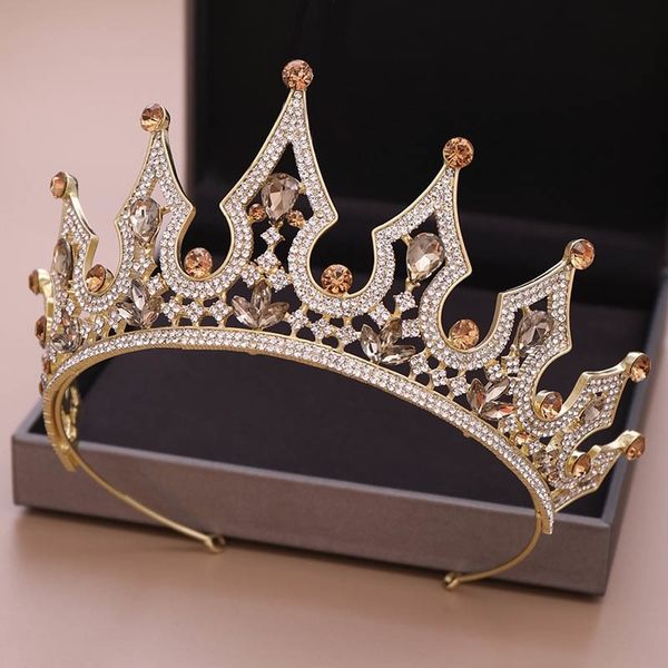 forseven luxury vintage gold/silver color princess queen bride noiva shining crystal tiara crowns hair jewelry for wedding party y200409, Slivery;golden
forseven luxury vintage gold/silver color princess queen bride noiva shining crystal tiara crowns hair jewelry for wedding party y200409, Slivery;golden