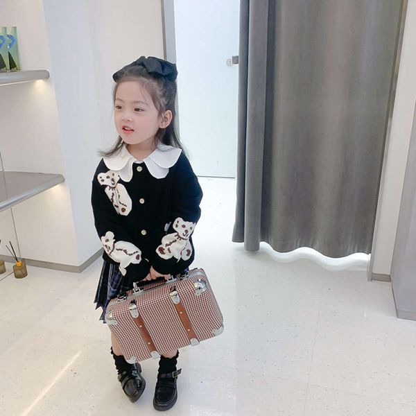 wear deer girls children's sweater new little girl baby bear knitting cardigan spring and autumn fashion srbv, Black
wear deer girls children's sweater new little girl baby bear knitting cardigan spring and autumn fashion srbv, Black