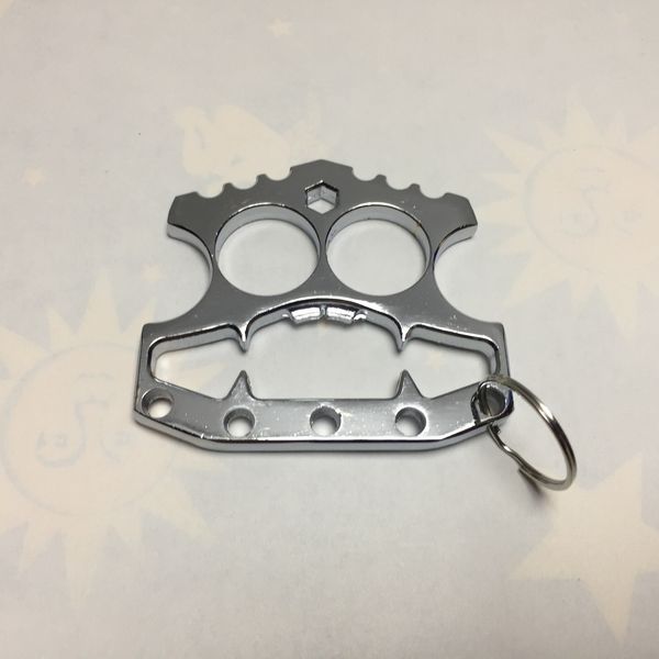 brass new skull keychain with opener,survival tool knuckle broken window self-defense iron fist knuckles shark opener, Silver
brass new skull keychain with opener,survival tool knuckle broken window self-defense iron fist knuckles shark opener, Silver