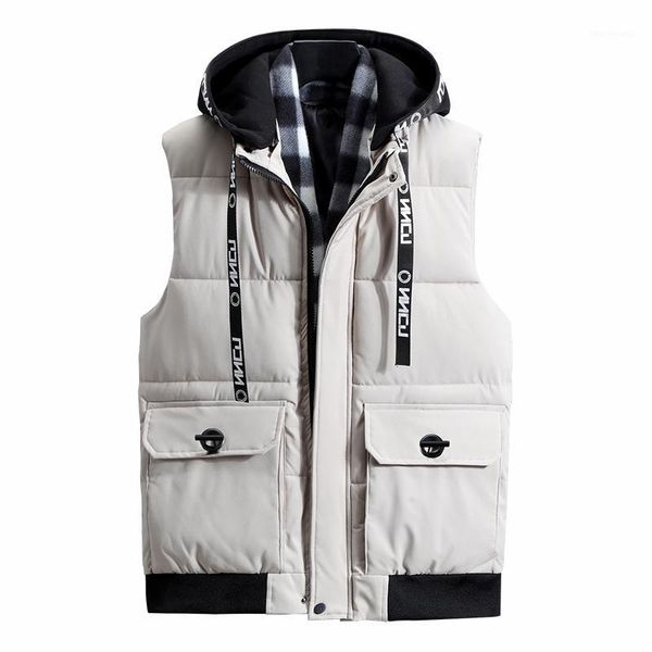 mens winter down cotton vest men casual windproof warm waistcoat sleeveless jackets men hooded vest hat detachable new 6xl1, Black;white
mens winter down cotton vest men casual windproof warm waistcoat sleeveless jackets men hooded vest hat detachable new 6xl1, Black;white