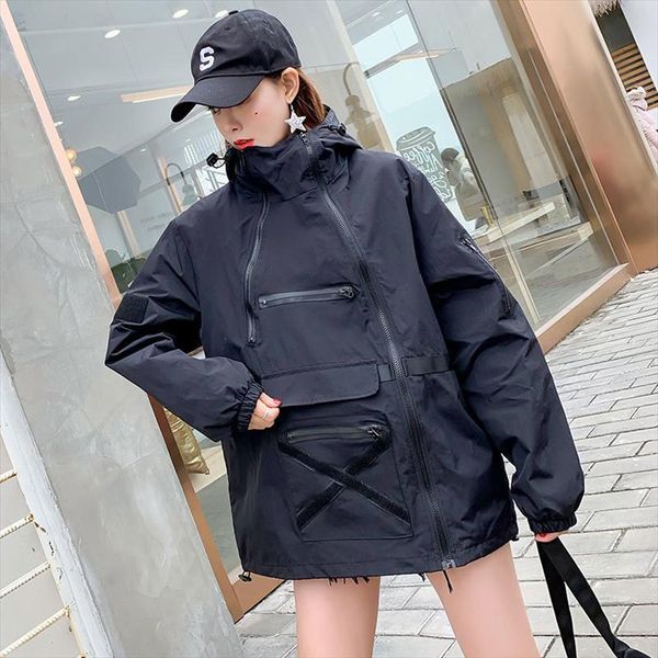 5603 casual hip hop jacket windbreaker women black loose hood harajuku long bomber jacket streetwear coat ladies spring autumn, Black;brown
5603 casual hip hop jacket windbreaker women black loose hood harajuku long bomber jacket streetwear coat ladies spring autumn, Black;brown