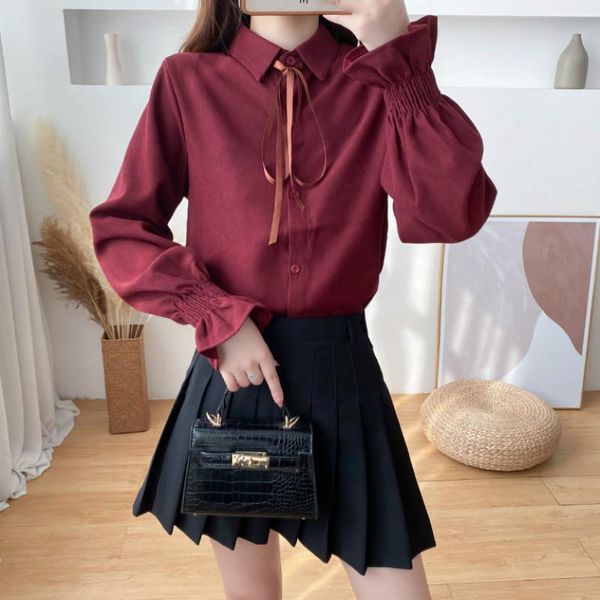 2021 women autumn winter elegant corduroy shirts lady solid slim lace up long sleeve female casual vintage loose blouse f188, White
2021 women autumn winter elegant corduroy shirts lady solid slim lace up long sleeve female casual vintage loose blouse f188, White
