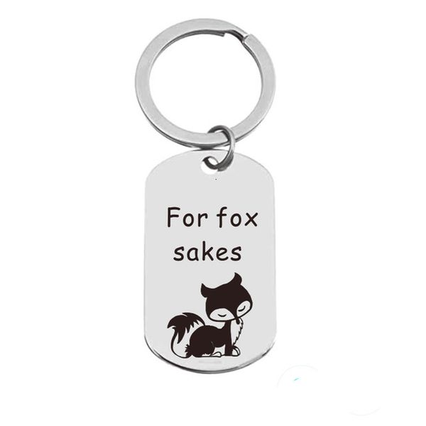 animal for sake keychain stainless steel nature fox funny friendship gift friends jewelry, Silver
animal for sake keychain stainless steel nature fox funny friendship gift friends jewelry, Silver