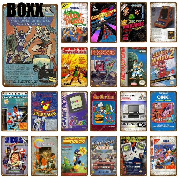 video game poster play gaming metal tin signs gamer wall sticker for pub bar club home room decor vintage sega genesis plaque
video game poster play gaming metal tin signs gamer wall sticker for pub bar club home room decor vintage sega genesis plaque