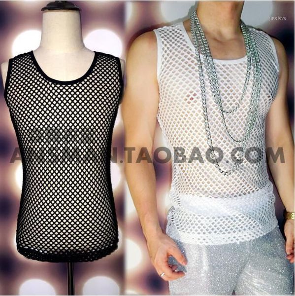 s-5xl 2020 new nightclub men's clothing singer fashion slim dj ds perspective mesh stretch vest male stage performance costumes1, Black;white
s-5xl 2020 new nightclub men's clothing singer fashion slim dj ds perspective mesh stretch vest male stage performance costumes1, Black;white