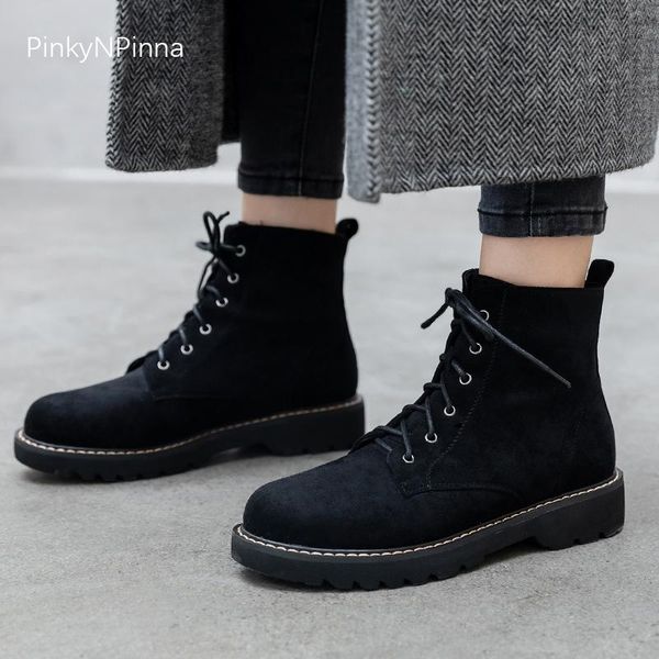 boots winter women black ankle flock upper short plush inside lace up flat office chic casual booties soft warm shoes plus size
boots winter women black ankle flock upper short plush inside lace up flat office chic casual booties soft warm shoes plus size