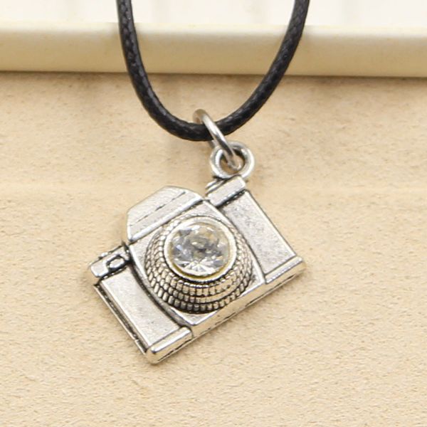 tibetan silver color pendant camera necklace choker charm black leather cord factory price handmade jewelry f2u2
tibetan silver color pendant camera necklace choker charm black leather cord factory price handmade jewelry f2u2