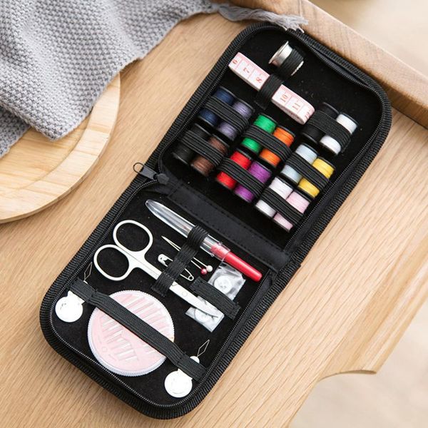 48pcs/set travel sewing box kit sewing thread stitches knitting needles tools cloth buttons craft scissor home organizer, Black
48pcs/set travel sewing box kit sewing thread stitches knitting needles tools cloth buttons craft scissor home organizer, Black