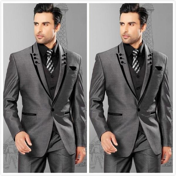 men suits slim fit peaked lapel grey groom tuxedos mens wedding suits 2021 groomsmen suits one button mens (jacket+pants+vest) 201105, White;black
men suits slim fit peaked lapel grey groom tuxedos mens wedding suits 2021 groomsmen suits one button mens (jacket+pants+vest) 201105, White;black