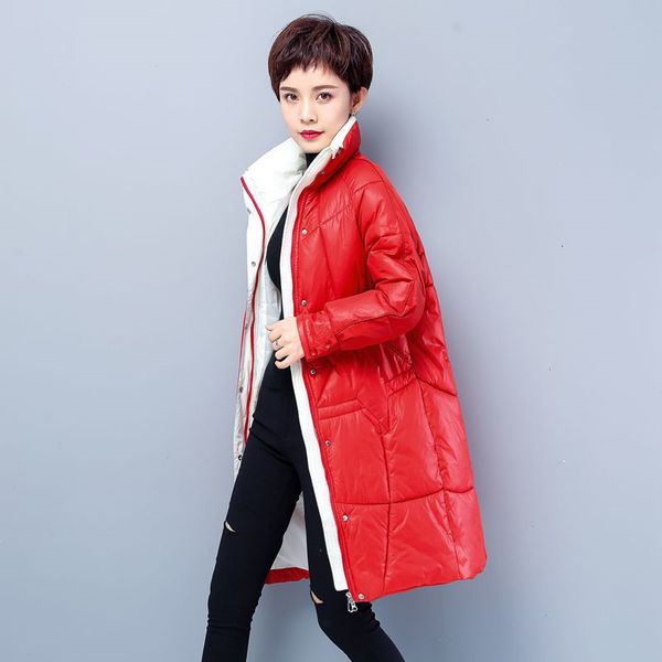 shiny winter lightweight down padded coat women's 2020 new mid-length fashion stand-up collar female cotton wadded jacket y1069, Black
shiny winter lightweight down padded coat women's 2020 new mid-length fashion stand-up collar female cotton wadded jacket y1069, Black