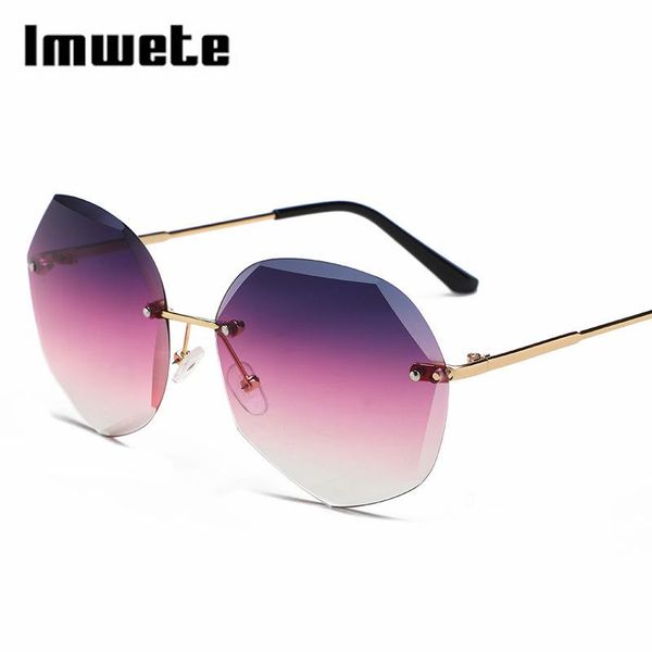 imwete irregular rimless women sunglasses oversized anti-glare polygonal lens female glasses highlight sun shade for women uv400, White;black
imwete irregular rimless women sunglasses oversized anti-glare polygonal lens female glasses highlight sun shade for women uv400, White;black