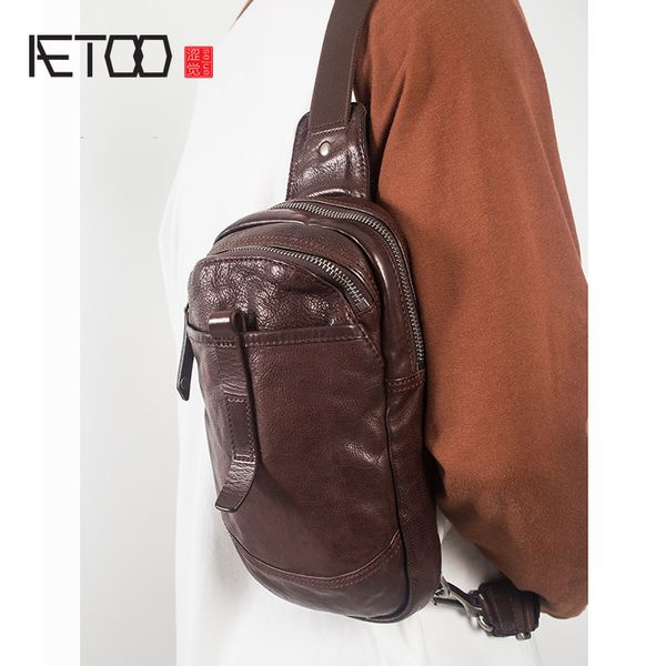 aetoo leather chest bag, male plant tanning cowhide retro shoulder bag, hand-fashion hundred men's slanted bag
aetoo leather chest bag, male plant tanning cowhide retro shoulder bag, hand-fashion hundred men's slanted bag