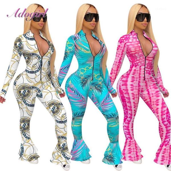 active wear women casual tie dye chain print zipper up bodycon moto biker flare jumpsuit streetwear one piece romper overalls1, Black;white
active wear women casual tie dye chain print zipper up bodycon moto biker flare jumpsuit streetwear one piece romper overalls1, Black;white