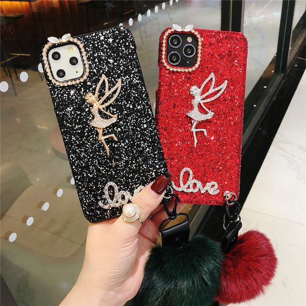 shiny diamond angel hairy ball phone case for iphone 8 7 6 plus 11 12 pro max se xs max xr back cover
shiny diamond angel hairy ball phone case for iphone 8 7 6 plus 11 12 pro max se xs max xr back cover