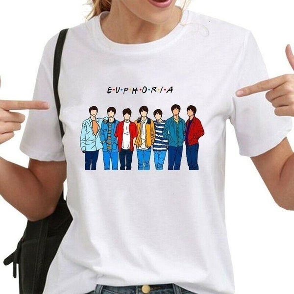 women kpop bangtan boys pattern print t-shirt shirts kawaii the fashion leisure women shirts tshirt aesthetic t shirt, White
women kpop bangtan boys pattern print t-shirt shirts kawaii the fashion leisure women shirts tshirt aesthetic t shirt, White