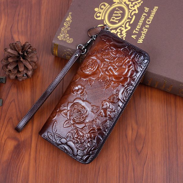designer wallet genuine leather women purse clutch handy bag printing rose floral real cowhide female ladies card retro money cl, Red;black
designer wallet genuine leather women purse clutch handy bag printing rose floral real cowhide female ladies card retro money cl, Red;black