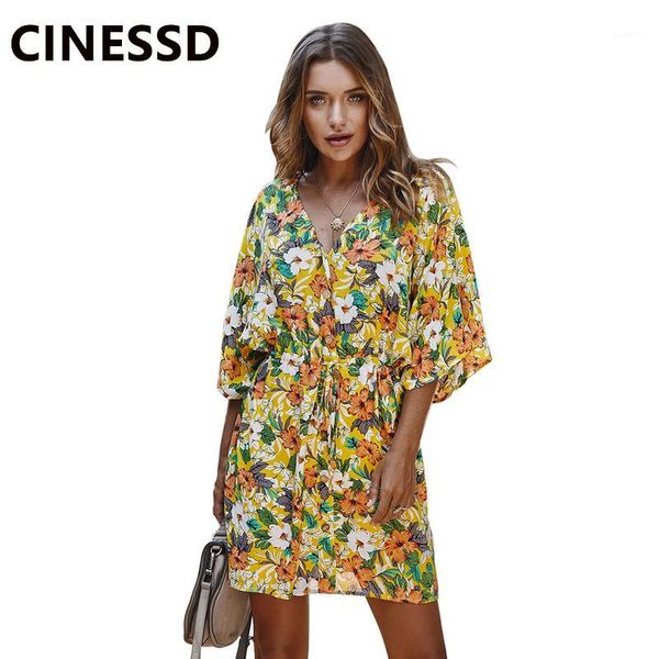 cinessd women floral print bohemian dress v neck half sleeves single breasted lace up spring summer casual fashion short dresses1, Black;gray
cinessd women floral print bohemian dress v neck half sleeves single breasted lace up spring summer casual fashion short dresses1, Black;gray