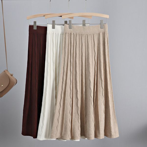 gigogou cable twist women knit skirt elastic high waist a line skirt autumn winter thick warm sweater midi pleated skirts q1209, Black
gigogou cable twist women knit skirt elastic high waist a line skirt autumn winter thick warm sweater midi pleated skirts q1209, Black