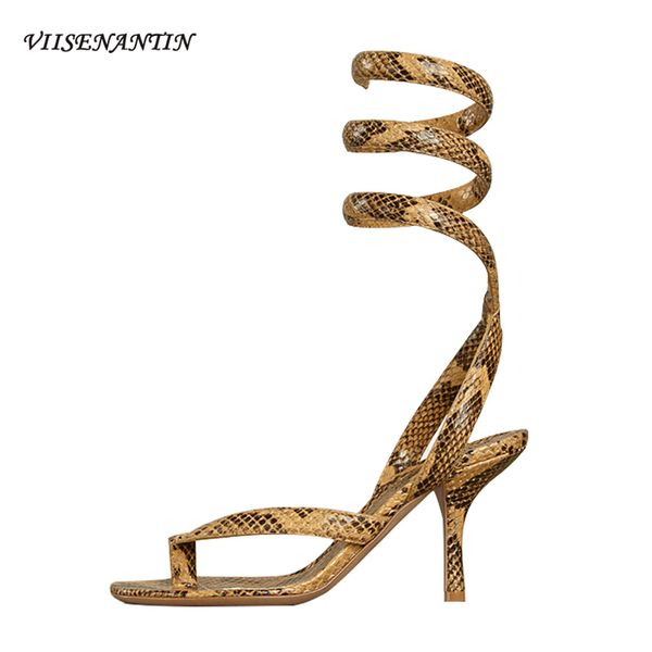 snake winding women sandals thin heel 2020 new clip-on sandalias mujer real leather summer brown beige runway sandal t200628, Black
snake winding women sandals thin heel 2020 new clip-on sandalias mujer real leather summer brown beige runway sandal t200628, Black