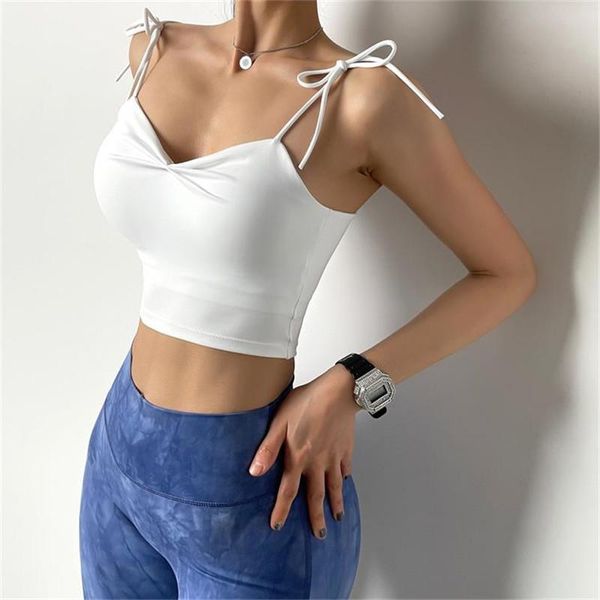 crop sports bra beautiful strappy workout yoga vest women naked-feel wireless fitness bras padded push up athletic, White;black
crop sports bra beautiful strappy workout yoga vest women naked-feel wireless fitness bras padded push up athletic, White;black