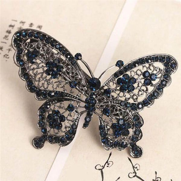 amazing butterfly hairpin blue crystal headwear barrette hair clip headwear accessories jewelry for woman girls, Golden;silver
amazing butterfly hairpin blue crystal headwear barrette hair clip headwear accessories jewelry for woman girls, Golden;silver
