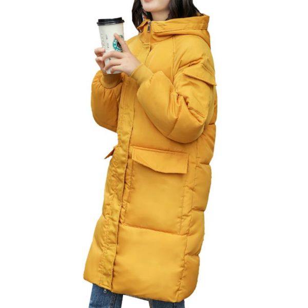 women's down & parkas women 2021 x-long hooded winter thick warm casual padded jacket long loose oversize coat korean style outerwear, Black
women's down & parkas women 2021 x-long hooded winter thick warm casual padded jacket long loose oversize coat korean style outerwear, Black