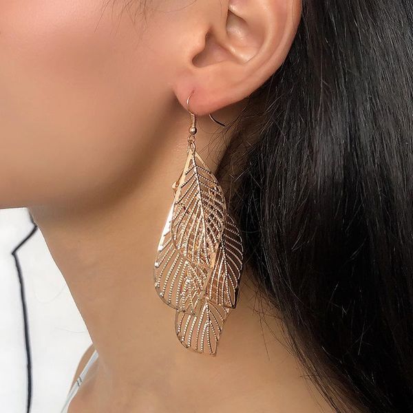 ethnic style retro women's earrings simple hollow multilayer leaf earrings long tassel gift fashion jewelry wholesale, Silver
ethnic style retro women's earrings simple hollow multilayer leaf earrings long tassel gift fashion jewelry wholesale, Silver