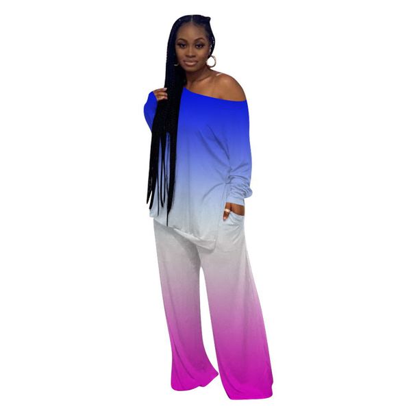 loose womens designer tracksuits gradient contrast color long sleeve long wide legged pants 2pcs suits womens tie dye clothing, Gray
loose womens designer tracksuits gradient contrast color long sleeve long wide legged pants 2pcs suits womens tie dye clothing, Gray