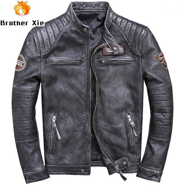 2020 men's genuine leather jackets vintage cowhide motorcycle leather jackets brown black coat for male1
2020 men's genuine leather jackets vintage cowhide motorcycle leather jackets brown black coat for male1