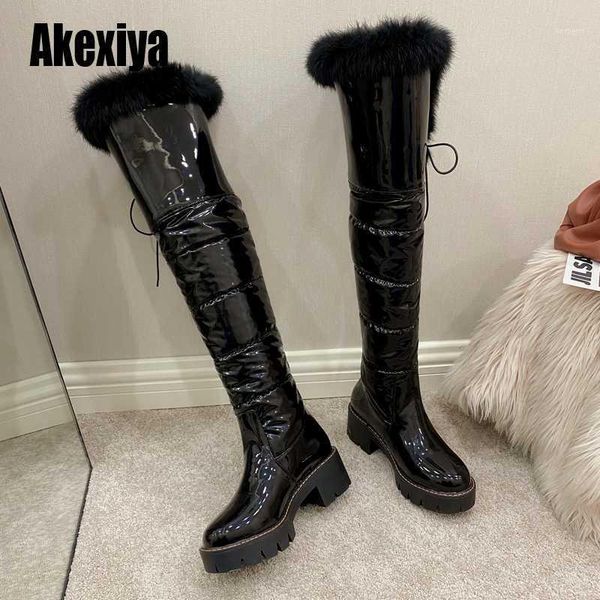 boots natural fur winter women knee high long square heel shoes woman waterproof rubber sole plus size 34-43 u9871, Black
boots natural fur winter women knee high long square heel shoes woman waterproof rubber sole plus size 34-43 u9871, Black