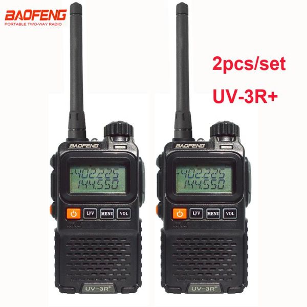 2pcs/set mini porket two-way radio walkie-talkie baofeng uv-3r+ dual band dual display two way radio handheld communicator uv3r
2pcs/set mini porket two-way radio walkie-talkie baofeng uv-3r+ dual band dual display two way radio handheld communicator uv3r