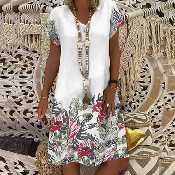 women's plus size dress fashion loose modis dress leisure v-collar short sleeve summer dresses sukienki #j4s, Black;gray
women's plus size dress fashion loose modis dress leisure v-collar short sleeve summer dresses sukienki #j4s, Black;gray
