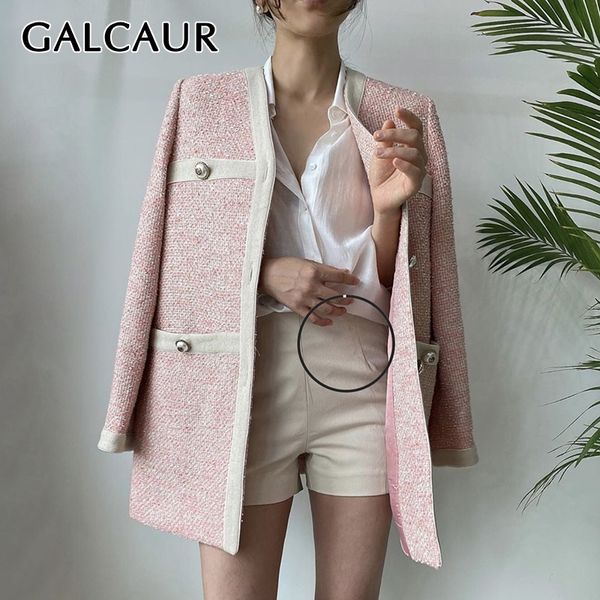 galcaur patchwork blazer for women v neck long sleeve oversized loose high street black elegant autumn coats female fashion y201026, White;black
galcaur patchwork blazer for women v neck long sleeve oversized loose high street black elegant autumn coats female fashion y201026, White;black