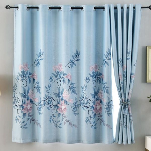curtain & drapes blue flowers kids blackout curtains for children's bedroom short 
curtain & drapes blue flowers kids blackout curtains for children's bedroom short