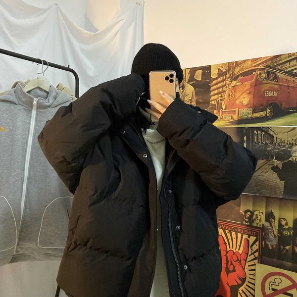 men's coat 2020 new korean fashion autumn winter short padded jacket thickened tide brand down cotton, Black
men's coat 2020 new korean fashion autumn winter short padded jacket thickened tide brand down cotton, Black