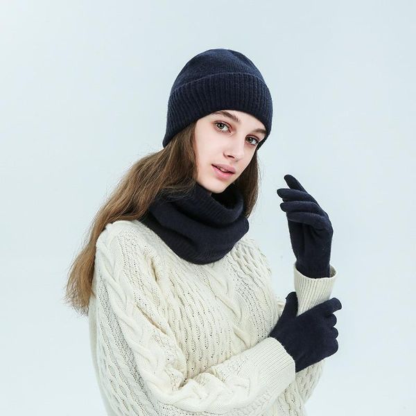 women's knitted three-piece sets velvet scarf&hat touch screen gloves 2020 winter solid color thick scarf female, Blue;gray
women's knitted three-piece sets velvet scarf&hat touch screen gloves 2020 winter solid color thick scarf female, Blue;gray