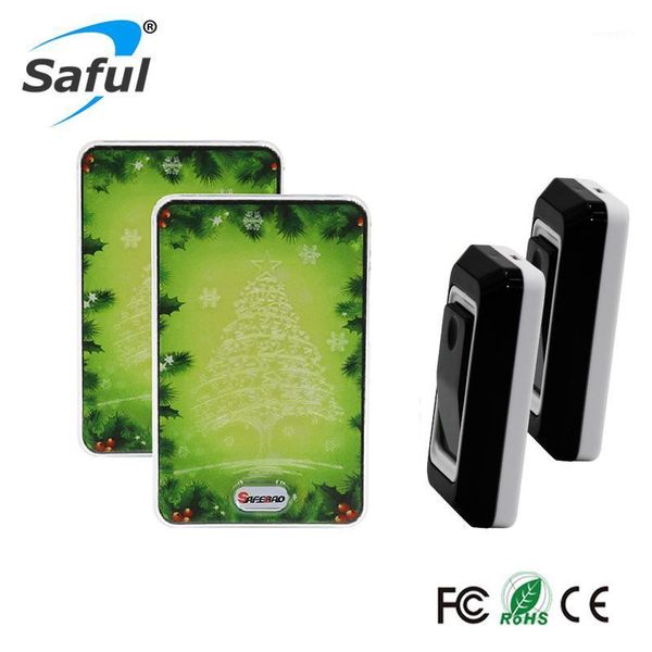 saful wireless waterproof doorbell 2 outdoor transmitter +2 indoor receiver eu/au/us/uk plug smart house door bell1
saful wireless waterproof doorbell 2 outdoor transmitter +2 indoor receiver eu/au/us/uk plug smart house door bell1