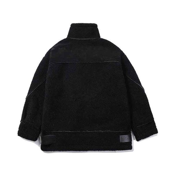 stylist women 21aw jacket fashion thick warm solid color females outwear locomotive style black and white 2 colors size m-xl, Black;brown
stylist women 21aw jacket fashion thick warm solid color females outwear locomotive style black and white 2 colors size m-xl, Black;brown