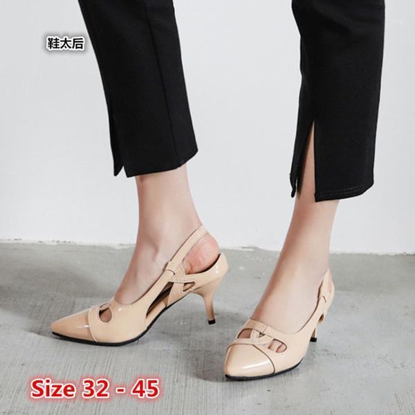 dress shoes classic high heels women's sandals summer heel ladies strappy pumps woman small big size 32 - 451, Black
dress shoes classic high heels women's sandals summer heel ladies strappy pumps woman small big size 32 - 451, Black